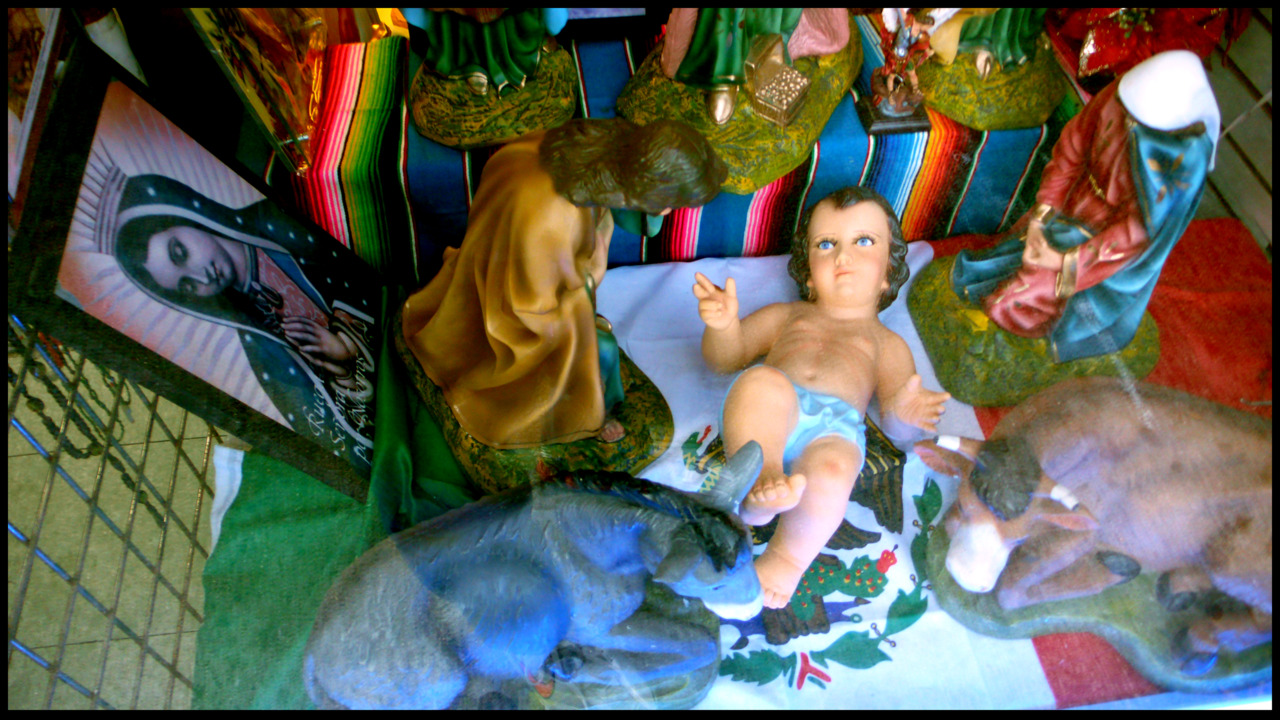 BLUE EYED WHITE BABY JESUS FROM THE MIDDLE EAST