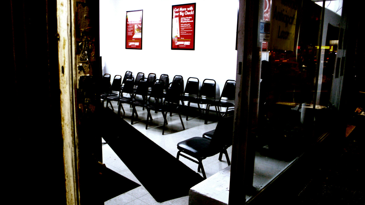 (INSERT SOMETHING MEANINGFUL HERE) black chair composition