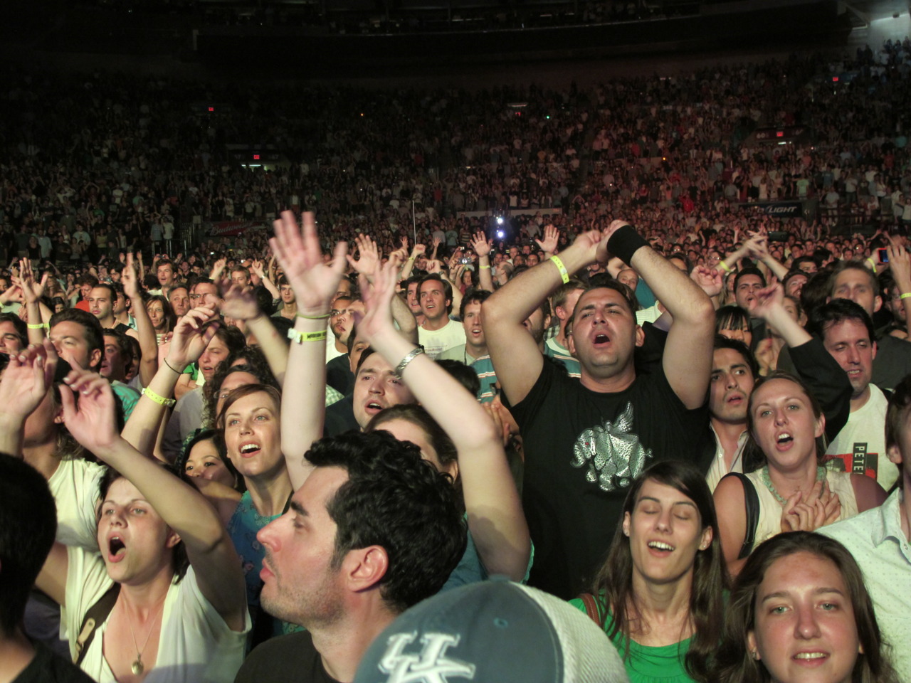 People enjoying the concert. NYC 2010